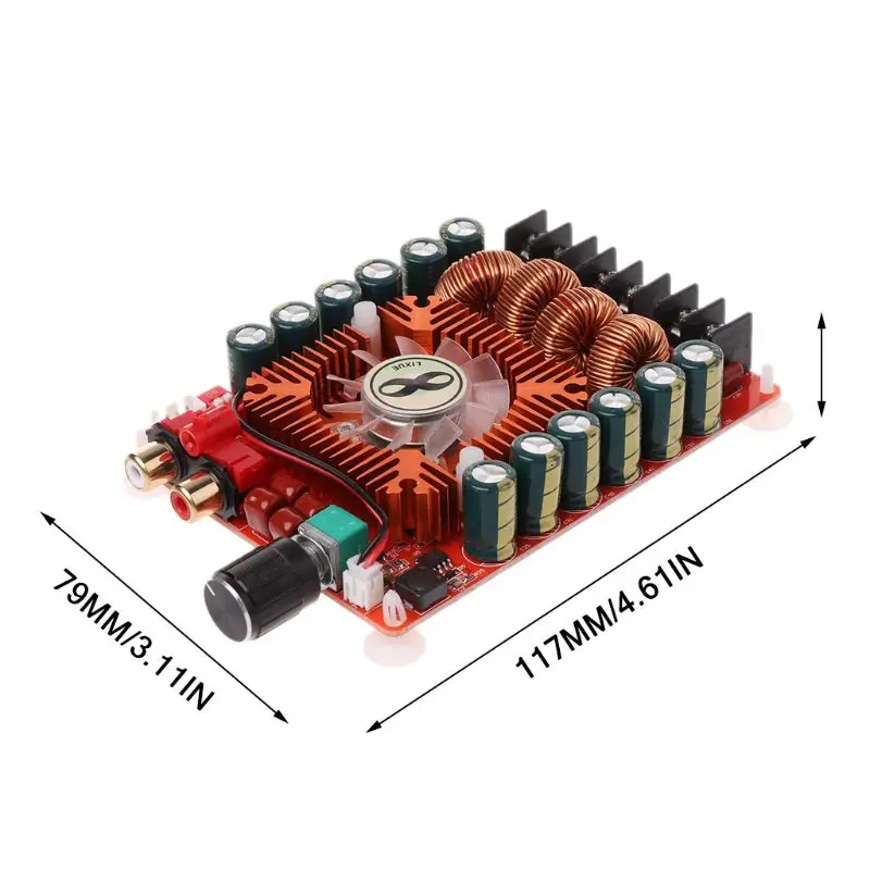 2x160 Вт TDA7498E два канала высокой мощности цифровой аудио усилитель плата модуль для поддержки одного канала
