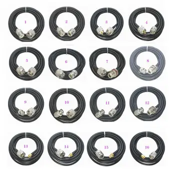 

1Pcs RG58 N to UHF PL259 SO239 / N / BNC / SMA Male plug & Female jack Straight RF Jumper pigtail Cable 6inch~20M
