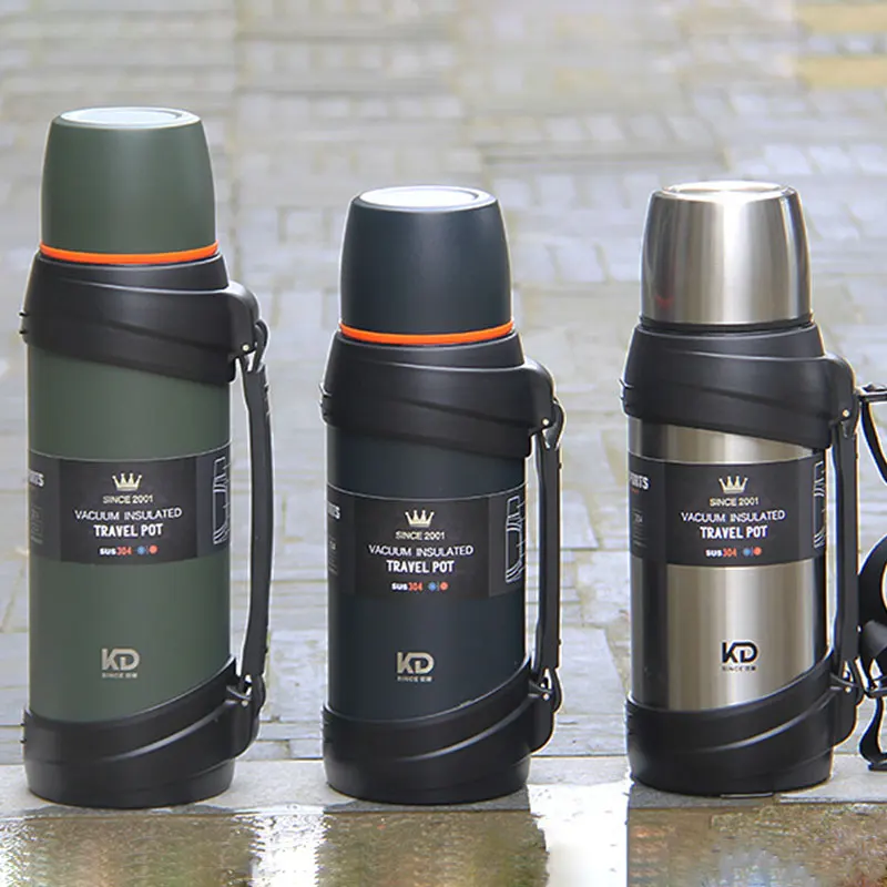US $27.60 2l25l Travel Thermos Flask Outdoor Stainless Steel Termos Large Capacity Coffee Mug Cup Water Bottle Heat Cold Preservation