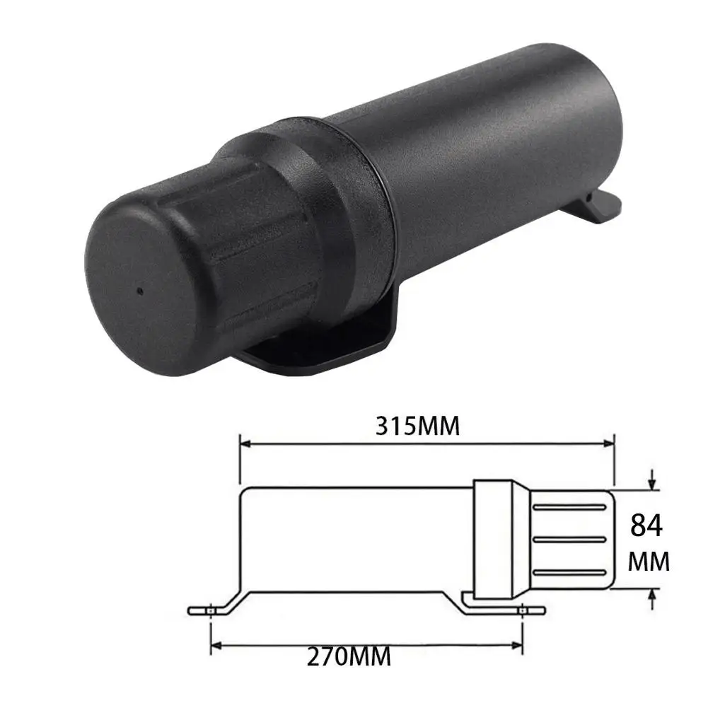Tubo Porta Disco Fiscale Per Moto - Impermeabile, In Alluminio, Nero - Foto 8