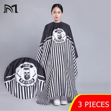 3 шт. парикмахерские накидки Салон Парикмахерская Резка волос Водонепроницаемая Ткань Салон Парикмахерская платье Парикмахерская накидка Парикмахерская обертывания D3