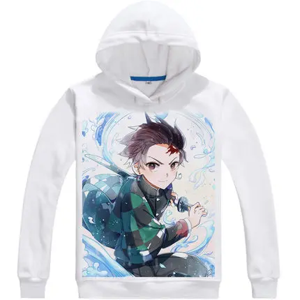 Японское аниме, истребитель демона, Kimetsu No Yaiba Kamado Tanjirou, косплей, полноцветное пальто, толстовка унисекс - Цвет: A