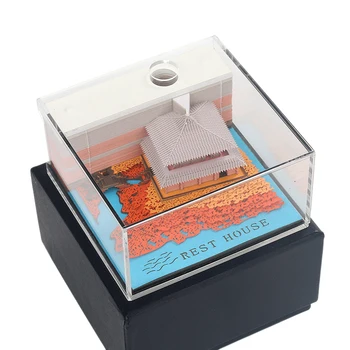 

Diy Scrapbooking Block 3D Convenience Stickers Papers Card Craft Japan'S Creative Stereoscopic Sticky Note Paper(Red)