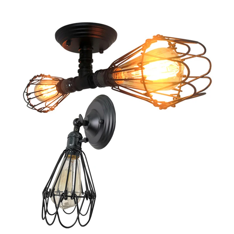 Vintage Industrial Wall Sconce Lights Wandlamp Retro Wall Lamp 110V-220V E27 Indoor Bedroom Bathroom Balcony Bar Aisle Lamp Vintage Industrial Wall Sconce Lights Wandlamp Retro Wall Lamp 110V-220V E27 Indoor Bedroom Bathroom Balcony Bar Aisle Lamp
