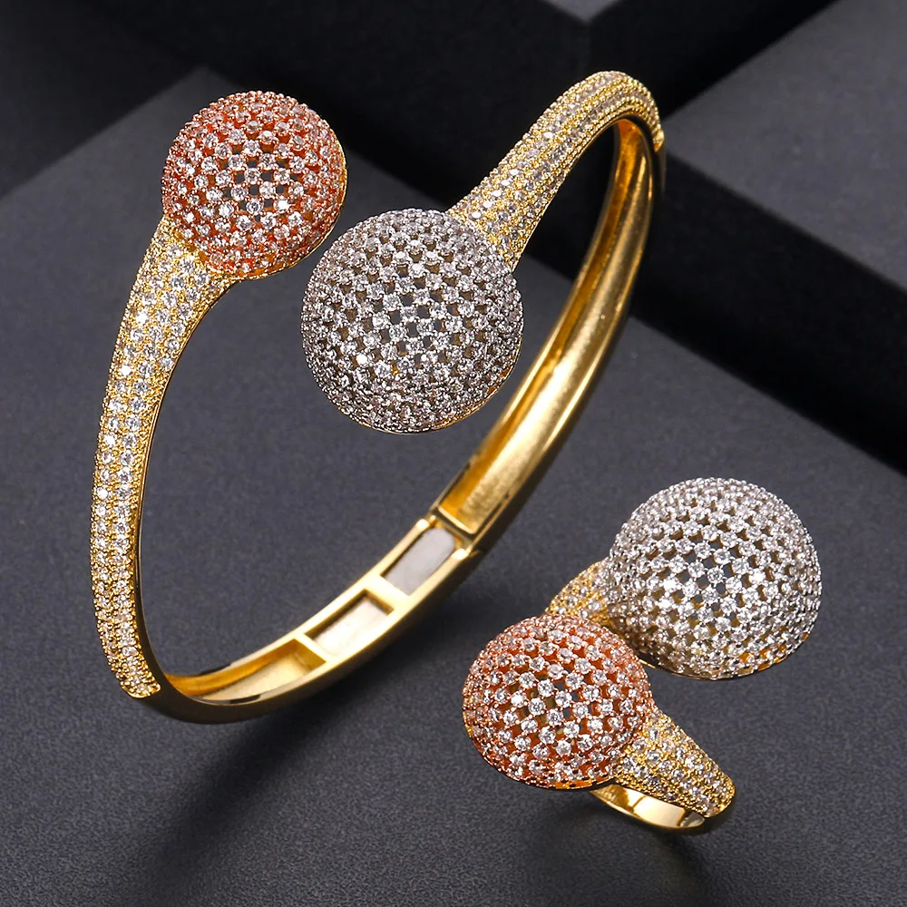 Jankely роскошный диско шар Африканский браслет кольцо набор модные комплекты украшений для женщин Свадебные помолвки brincos para as mulheres