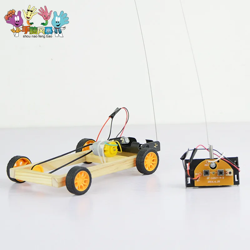 

Remote Control Toy Car Assembly Educational Science And Technology Small Production DIY Children Education And Science Experimen