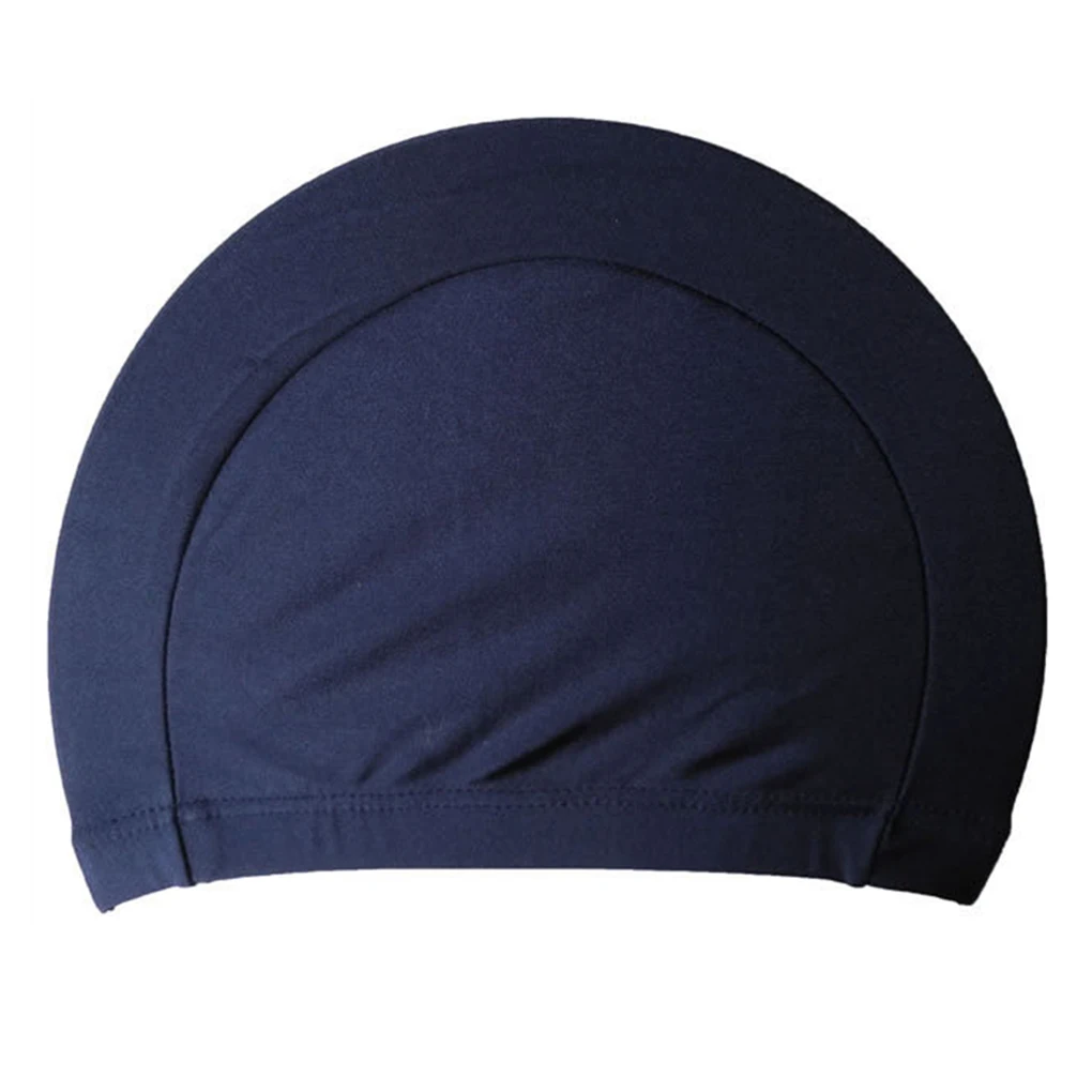 Free Size Fabric Protect Ears Long Hair Sports Siwm Pool Swimming Cap Hat Sporty Ultrathin Bathing Caps For Adults Men Women 6