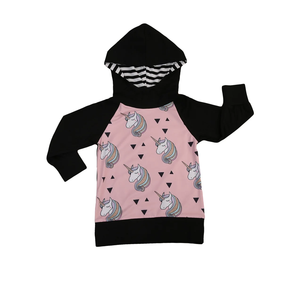 Pudcoco/зимний свитер с единорогом; детские толстовки; Верхняя одежда для детей; теплые толстовки с капюшоном для маленьких девочек; толстовки; одежда; От 1 до 5 лет