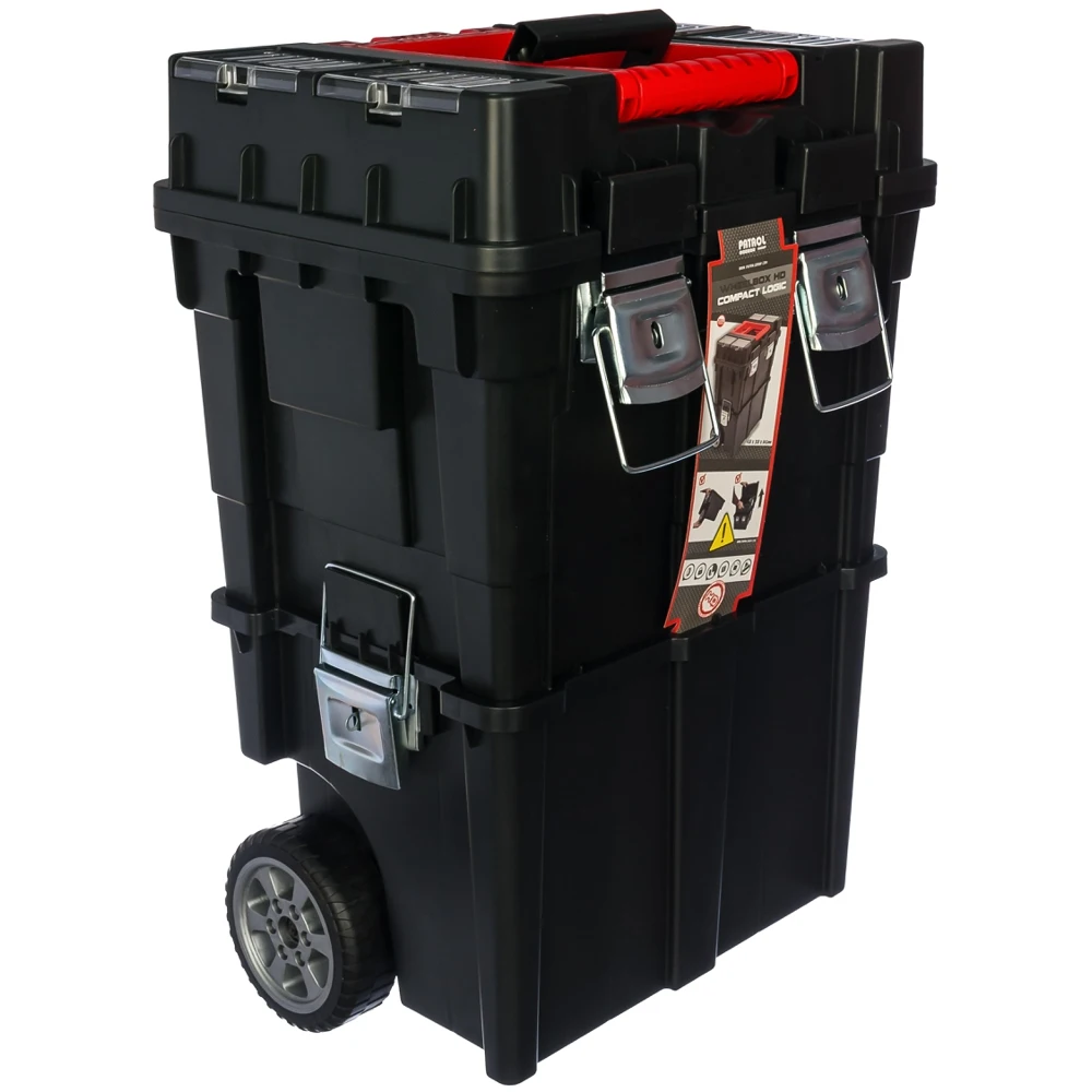 Ящик PATROL GROUP Wheelbox HD Compact Logic SKRWCLHDCZAPG002 на колесах 2х-модульный 45х35х65см | Инструменты