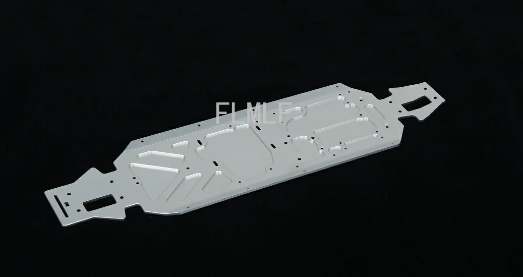5mm Alloy Bottom Chassis Fit for 1/5 Losi 5ive-t Rovan LT King Motor x2