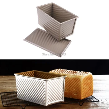 

Toast Bread Mold Non Stick Loaf Pan with Lid DIY Baking Tool For Homemade Cakes Dropship