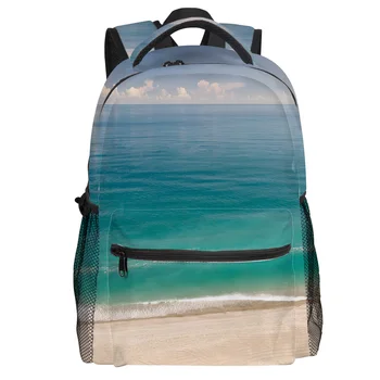 

Golden Beach Backpack College Students Wear Resistance Laptop Backpack Book Bag Casual Sports Bags School Bag