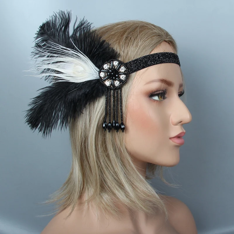 Аксессуары для волос Стразы Украшенные бисером искусственная лента головной