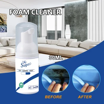 

30ml Multi-functional Dry Cleaning Spray Waterless Clothing PU Leather Shoes Sofa Cleansing Foam 100% Orifinal 3