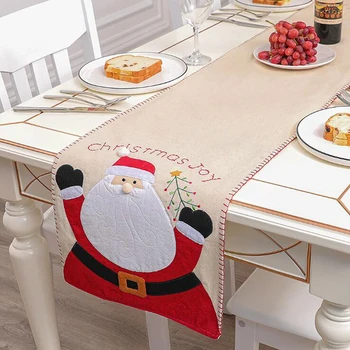 

Christmas Decoration Tablecloth Home Dining Table Linen Table Runner Western Restaurant Hotel Table Mat Kitchen Decoration