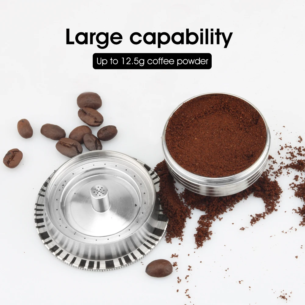 

Big For Nespresso Vertuoline GCA1 & Delonghi ENV135 Reusable Stainless Steel Capsule Nespresso Reutilisable Inox Coffee Filter