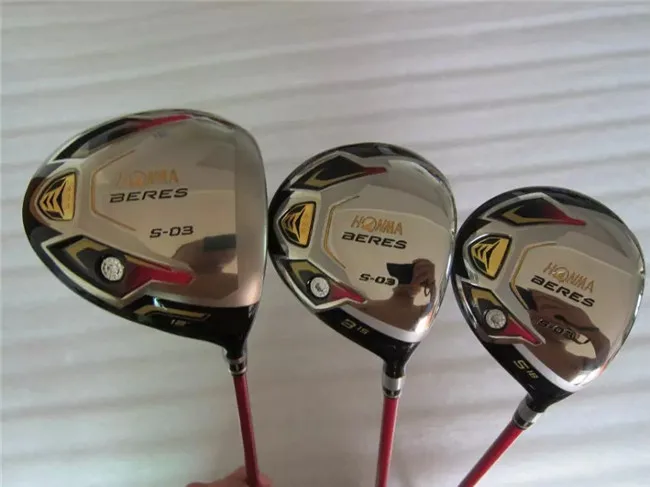 Honma S-03 полный набор Honma S03 для женщин, гольф-клубов, драйвер+ проход древесина+ утюги+ шпаттер l-гибкий графитовый Вал с головкой