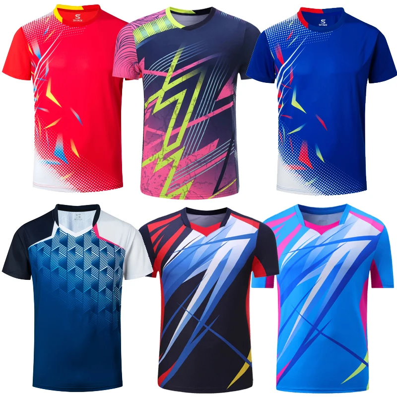 Men Women T Shirt Tennis Badminton shirts POLO Women Men Tennis jerseys PingPong Kit Sportswear golf elastic clothes