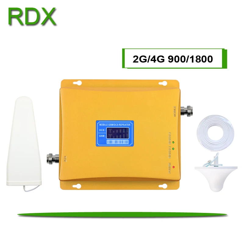 Сотовый телефон двухдиапазонный 2G 4G усилитель GSM900 DCS 1800 MHz сигнала для частотного