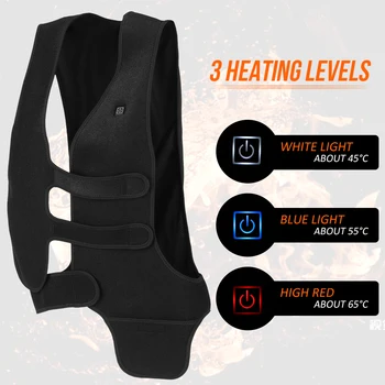 

Women Men Far Infrared Heating Vest Electric Heated Warm Waistcoat Fishing Exploration Snowmobile Motorcycling Jacket