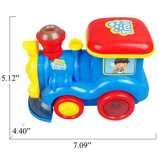 Go Steam Train Locomotive for Kids - Classic Battery Operated Toy Engine Car with Smoke, Lights and Sound (Realistic Water Vapor 5