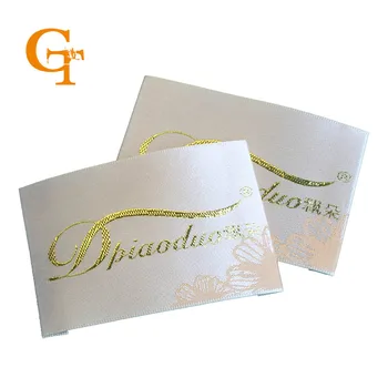 

Custom clothing satin damask woven labels,customized logo brand name luxuary garment label tag,top grade clothes main labels