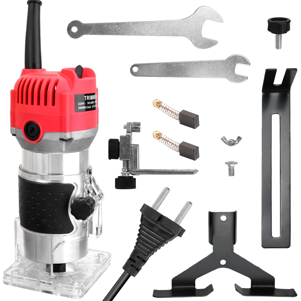 Portable Woodworking Electric Trimming Machine Engraving Electromechanical Wood Milling Slot Copper Motor | Инструменты