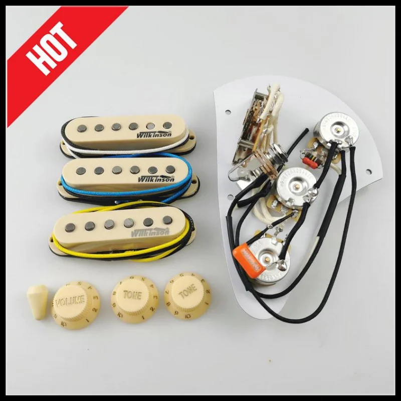 

Wilkinson Ainico5 Pickup Single Coil Pickup 60's style Guitar Pickup Apply to Stratocaster Guitar CTS 250K Wiring Harness