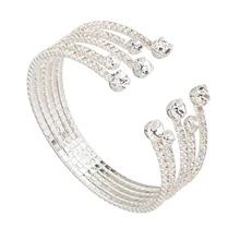 YFJEWE браслет бусины Европа талисманы золотой браслет Рождественский подарок ювелирный Хрустальный Браслет для женщин B244