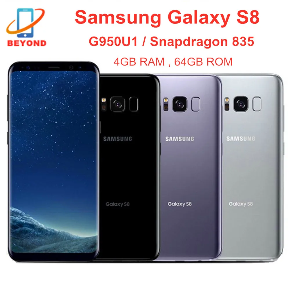 Samsung Galaxy S8 G950U G950U1 4 Гб ОЗУ 64 ПЗУ Snapdragon 835 NFC 6 2 &quotмобильный телефон Восьмиядерный 4G