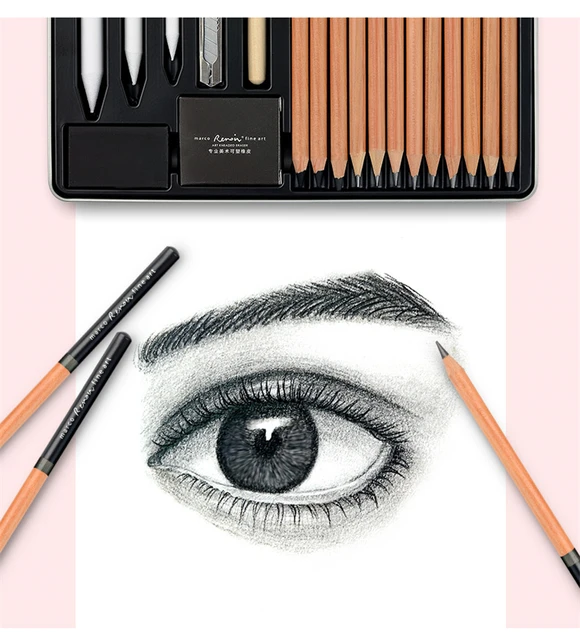 32pcs/Set Professional Drawing Sketch Pencil Kit Including Sketch Pencils  Graphite & Charcoal Pencils Sticks Erasers Sharpeners with Carrying Bag for Art  Supplies Students price in Saudi Arabia,  Saudi Arabia