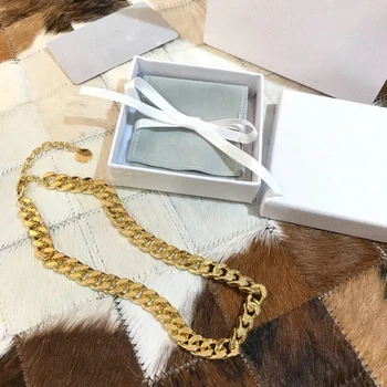 

Stylish Wedding Jewelry Personality Letters Vintage Collar Chain High Quality Luxury Necklace Choker Bridal Wedding Party Gift
