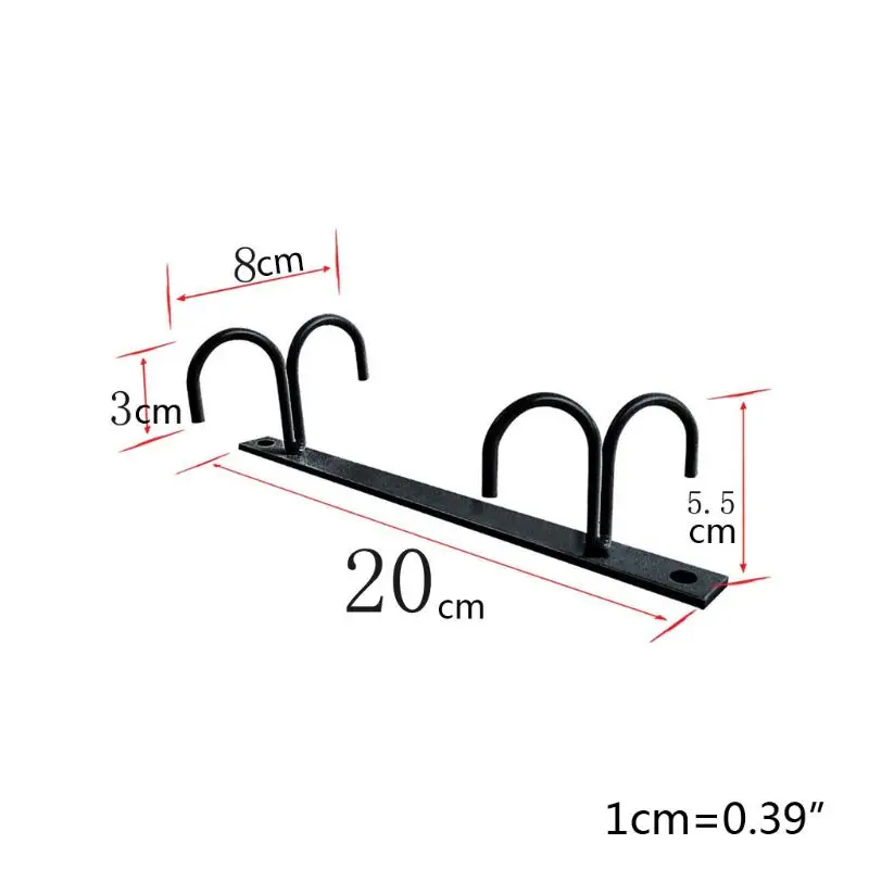 Cup Storage Holder Kitchen Cup Holder Mug Rack Under Cabinet 4 Hooks Under Shelf Display Hanging Drying for Bar Kitchen Utensils Household