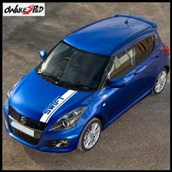 For-Suzuki-Swift-Auto-Bonnet-Engine-Cover-Decor-Stickers-Racing-Sport-Stripes-Styling-City-Car-Hood