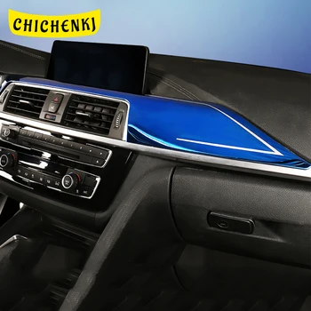 

Auto Car Accessories Stainless Center Console Dashboard Panel Frame Trim Cover Sticker Decoration for BMW 3 Series F30 2011-2019