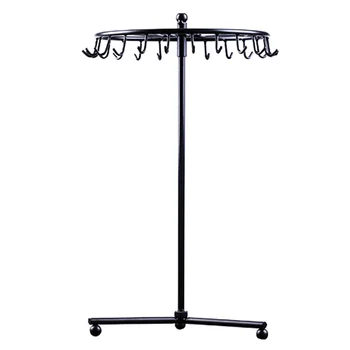 

Iron Plating Detachable Necklaces Rotating Stand Shopping Mall Desktop High Capacity Jewelry Display Rack Storage Home
