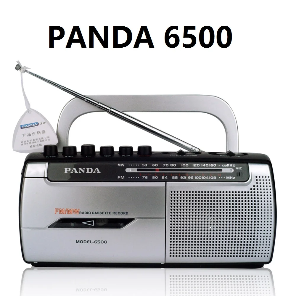

PANDA 6500 FM AM Radio Tape Recording Mic Rec Learning English Is Simple To Operate Household Portable Recorder