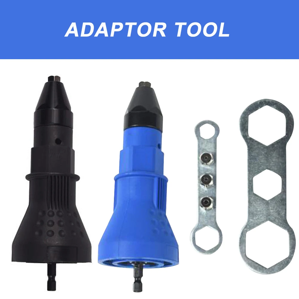 

Electric Rivet Gun Adaptor F Cordless Drill Riveter Nut Riveting Insert Tool 3