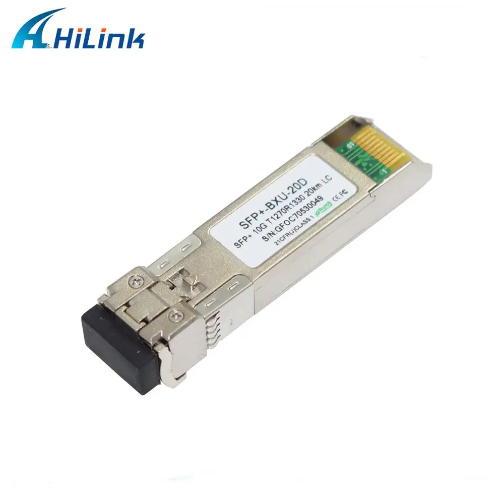 Одиночная сторона: SFP 10G BXU 10KM TX1270nm/RX1330nm WDM 10 20 км| |