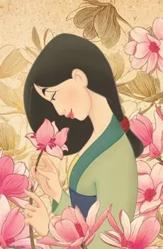 

MULAN - FLOWER Art Film Print Silk Poster Home Wall Decor 24x36inch