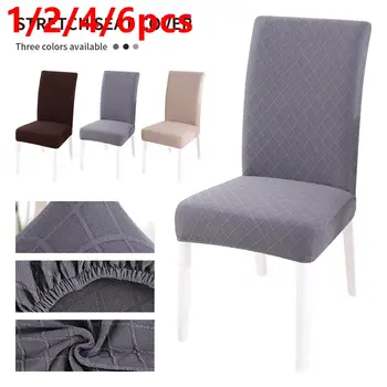

1/2/4/6PCS Elastic Spandex Chair Cover Stretch Dining Seat Cover Banquet Wedding Restaurant Hotel Anti-dirty Removable Housse