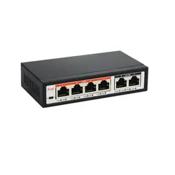 52V сетевой коммутатор питания через Ethernet локальная сеть с 4, 8/100 Мбит/с Порты IEEE 802,3 af/at подходит для IP камера/Беспроводной AP/IP CCTV камера