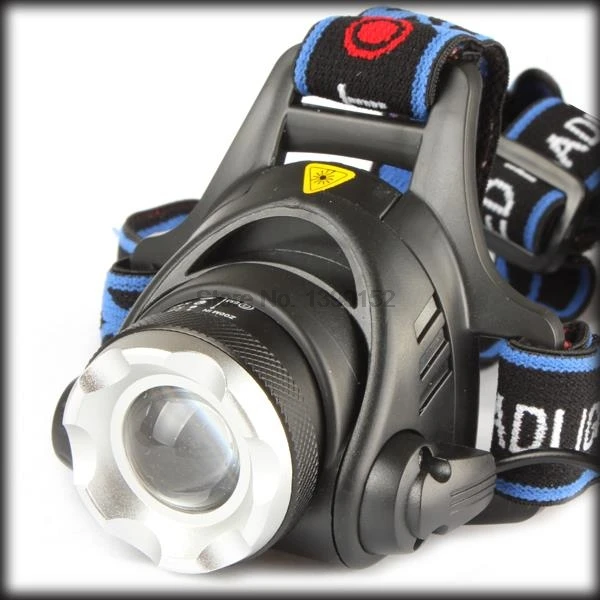 by dhl or ems 10 pieces 2000Lm Waterproof XML T6 Zoom LED Headlight