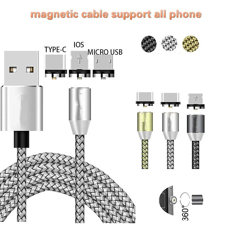 Магнитный зарядный кабель, кабель Micro USB для быстрой зарядки huawei Honor 9i(9N), Nova 2 Lite, Nova 3i(P smart+), P Smart, Y MAX