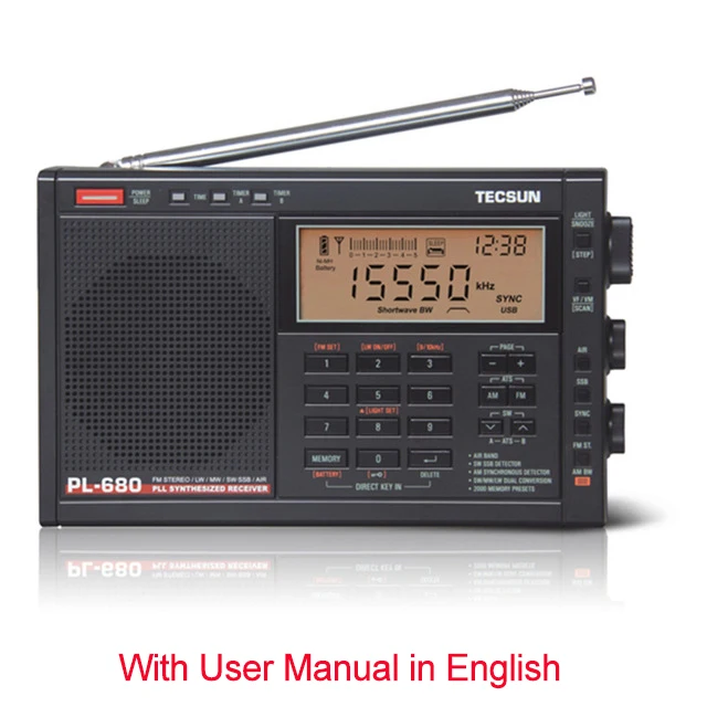 Tecsun PL-680 радио FM Цифровая настройка Полнодиапазонный FM/MW/SBB/PLL синтезированный