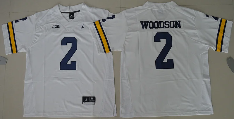 Новинка, Michigan Wolverines ing Jabrill Peppers, Jim Harbaugh Desmond Howard Charles Woodson Jersey - Цвет: Армейский зеленый