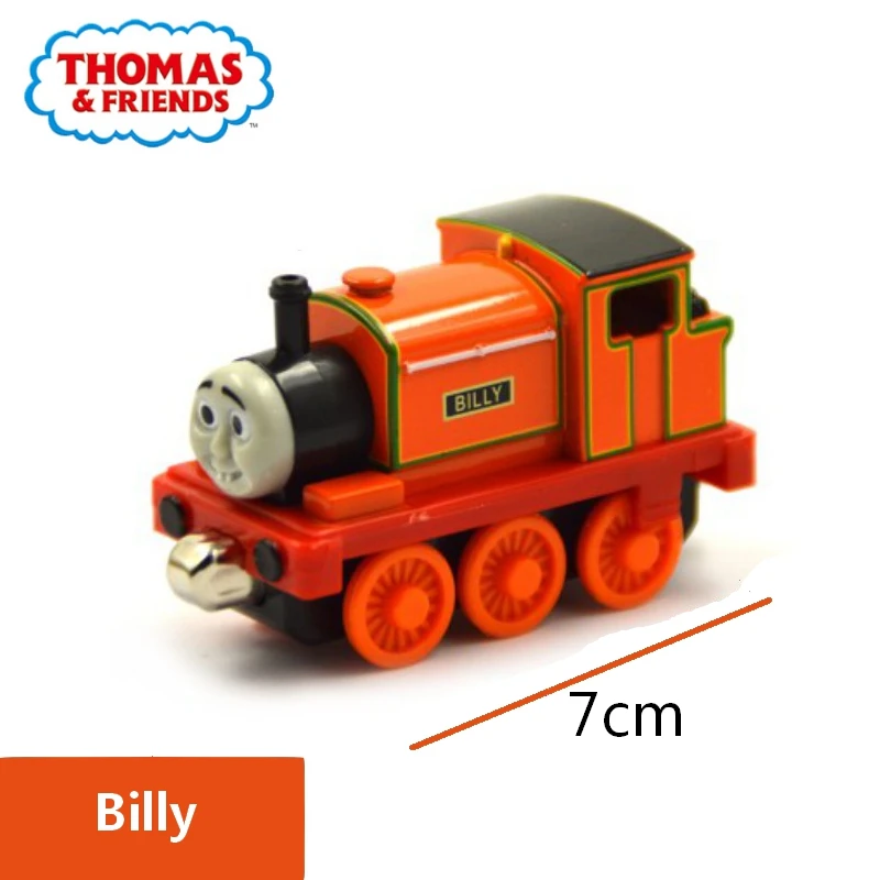 Thomas and Friends Strackmaster 1:43 Двойные головки Mighty Mac фиолетовый поезд модель сплава Магнитный трек мальчик игрушка подарок на день рождения - Цвет: Billy