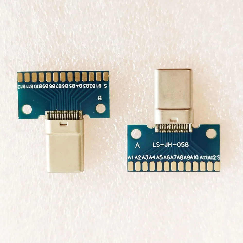 25 шт./лот USB 3 1 Мужская тестовая плата Штекерный разъем с печатной платой |