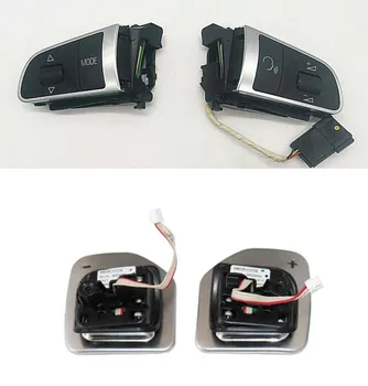 

OEM Chrome Multifunctional Steering Wheel Button Switch MFSW Key Padde Shift for AUDI A3 A4 A5 Q5 A6 A8 TT