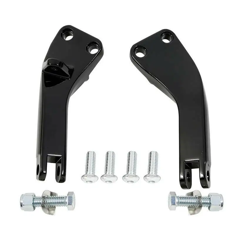 Motorcycle Passenger Foot Peg Mount Brackets For Harley Dyna Wide Glide